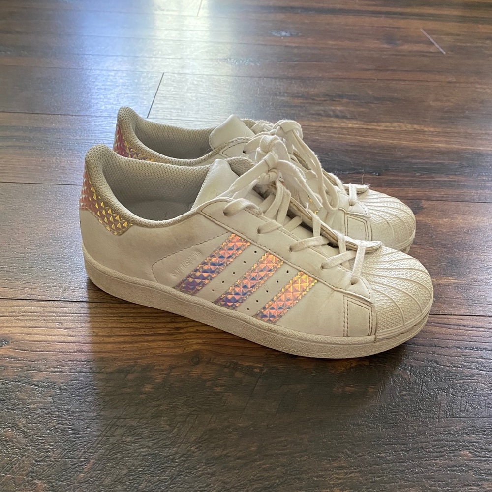 Girls Holographic Adidas